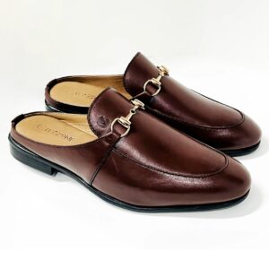 CITYZONE HALF LOAFER WITH ORNAMENT BROWN